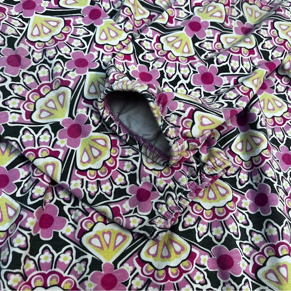 Hanna Andersson Girls‎ Long Sleeve Knit Dress Size 140 (10) Floral Pink Cotton